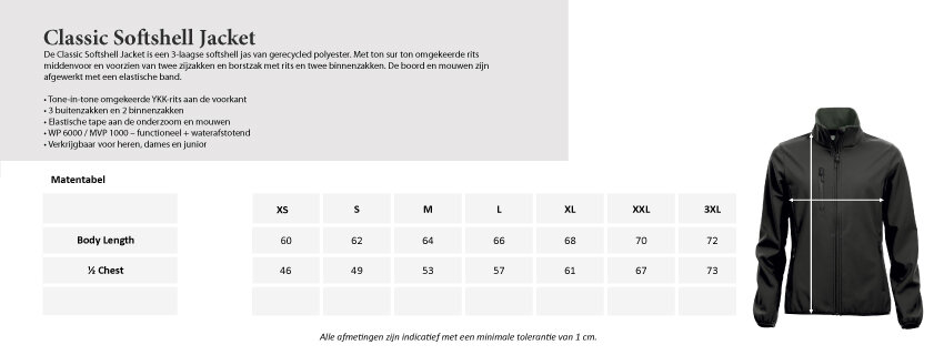 AV Unitas softshell jas Dames navy - Afbeelding 3