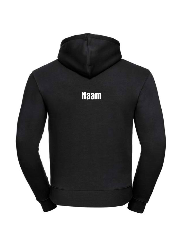 BC REBEO Hoodie met borstlogo - zwart -Unisex - Afbeelding 2
