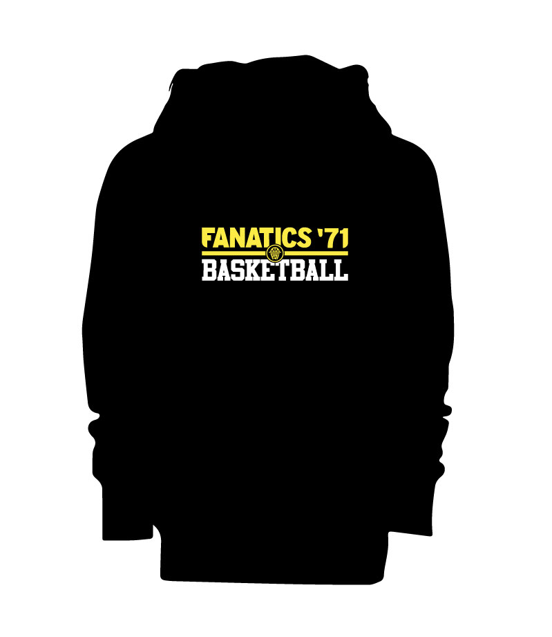 Fanatics Hoodie met Fanatics logo op de voorkant en Basketball logo achterop - Junior - Afbeelding 3