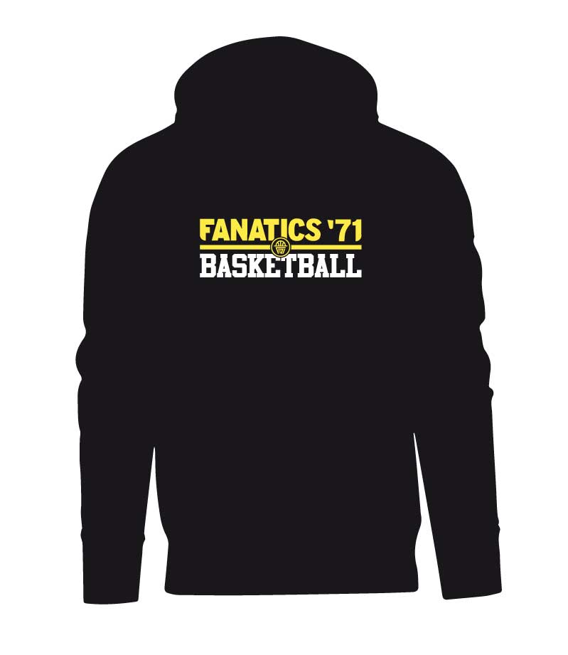 Fanatics Hoodie met Fanatics logo op de voorkant en Fanatics Basketball logo achterop - Unisex - Afbeelding 3