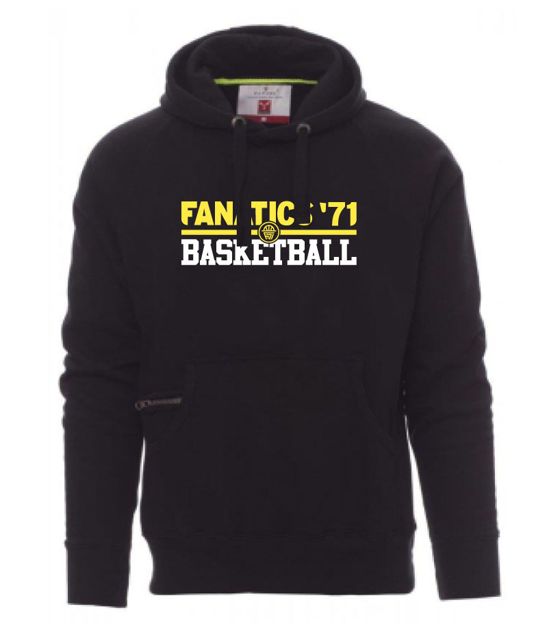 Fanatics Hoodie met Fanatics-Basketball logo op de voorkant - zwart - Unisex