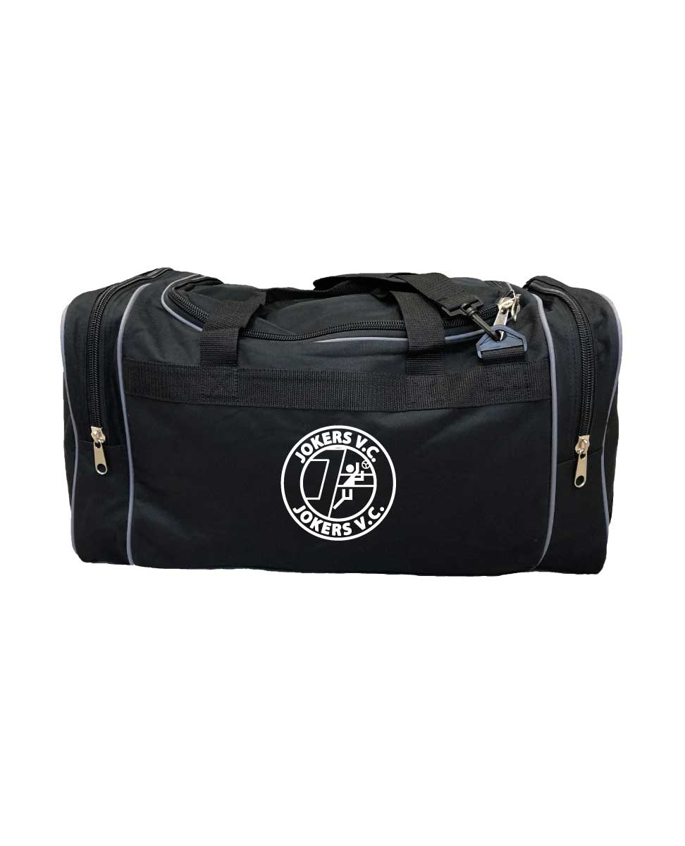 Xavi sporttas 65x31x32 cm met Jokers VC logo - zwart