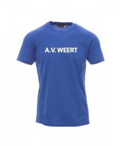 AV Weert T-shirt 100% Polyester - blauw - Junior