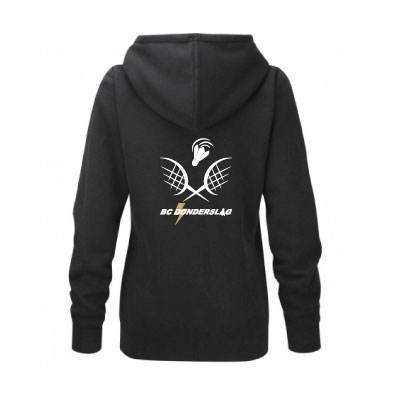 BC Donderslag Hoodie met borstlogo en tekstlogo op de rug - zwart - Dames - Afbeelding 2