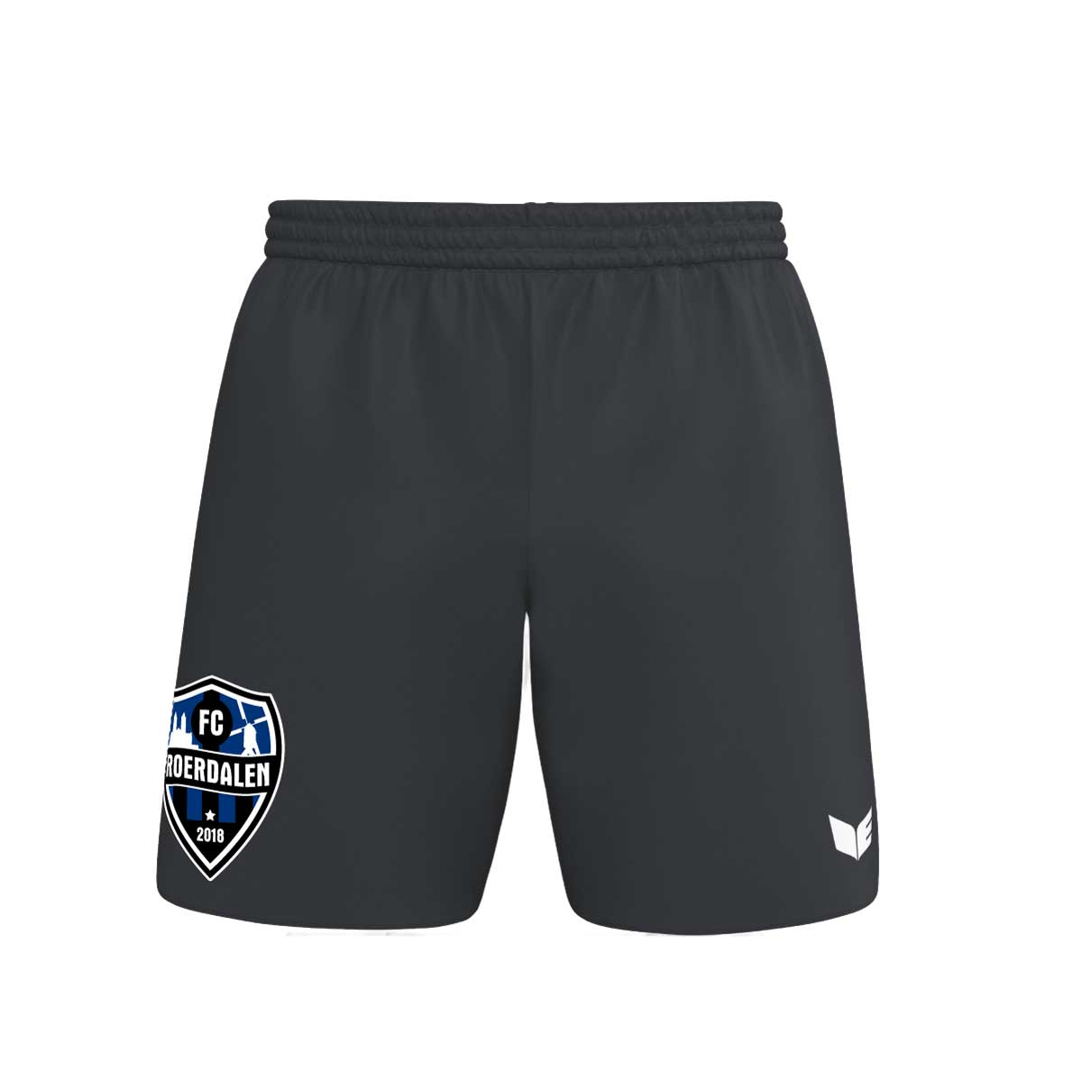 Erima Calcutta short Junior ZONDER binnenbroek FC Roerdalen - zwart