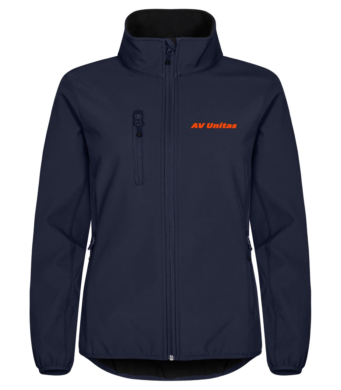 AV Unitas softshell jas Dames navy