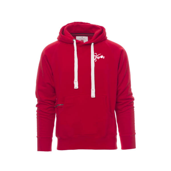 Tupos Hoodie rood Unisex